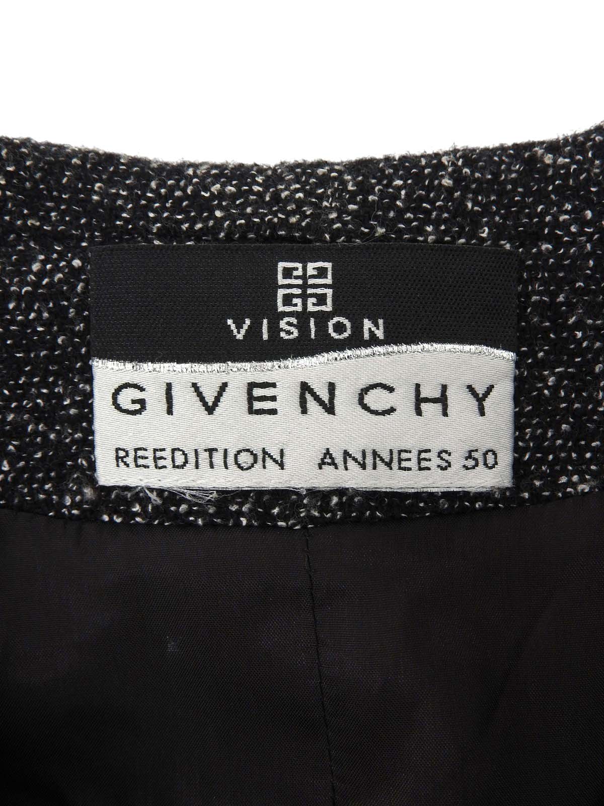 ウールデザインカラーセットアップ ブラック/ホワイト