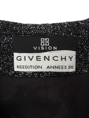 ウールデザインカラーセットアップ ブラック/ホワイト