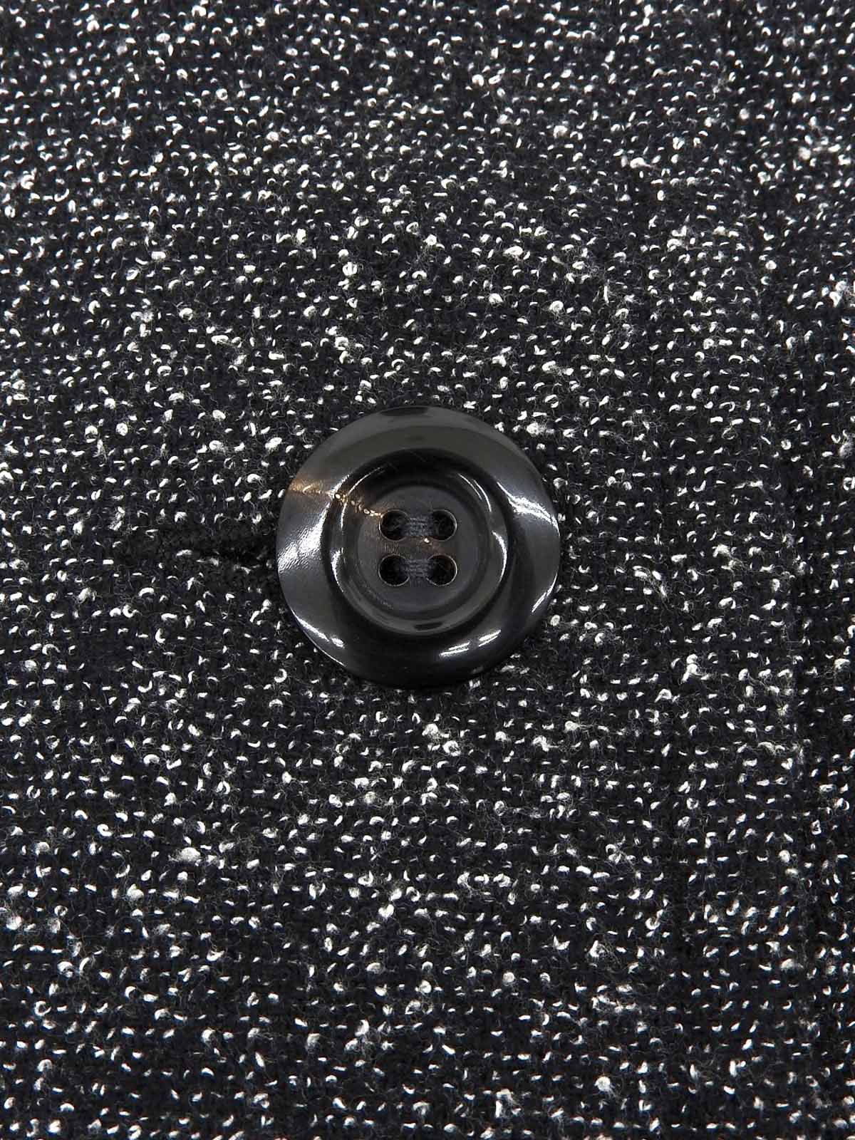 ウールデザインカラーセットアップ ブラック/ホワイト