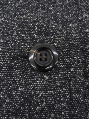 ウールデザインカラーセットアップ ブラック/ホワイト