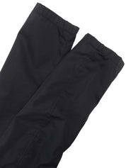 ナイロンレザーコンビコート ブラック