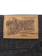 Monogram Multicolor Logo Button Denim Shorts Black/Multi