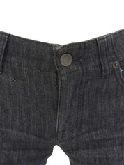 Monogram Multicolor Logo Button Denim Shorts Black/Multi