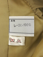 チェックパターンダブルブレストジャケット イエロー