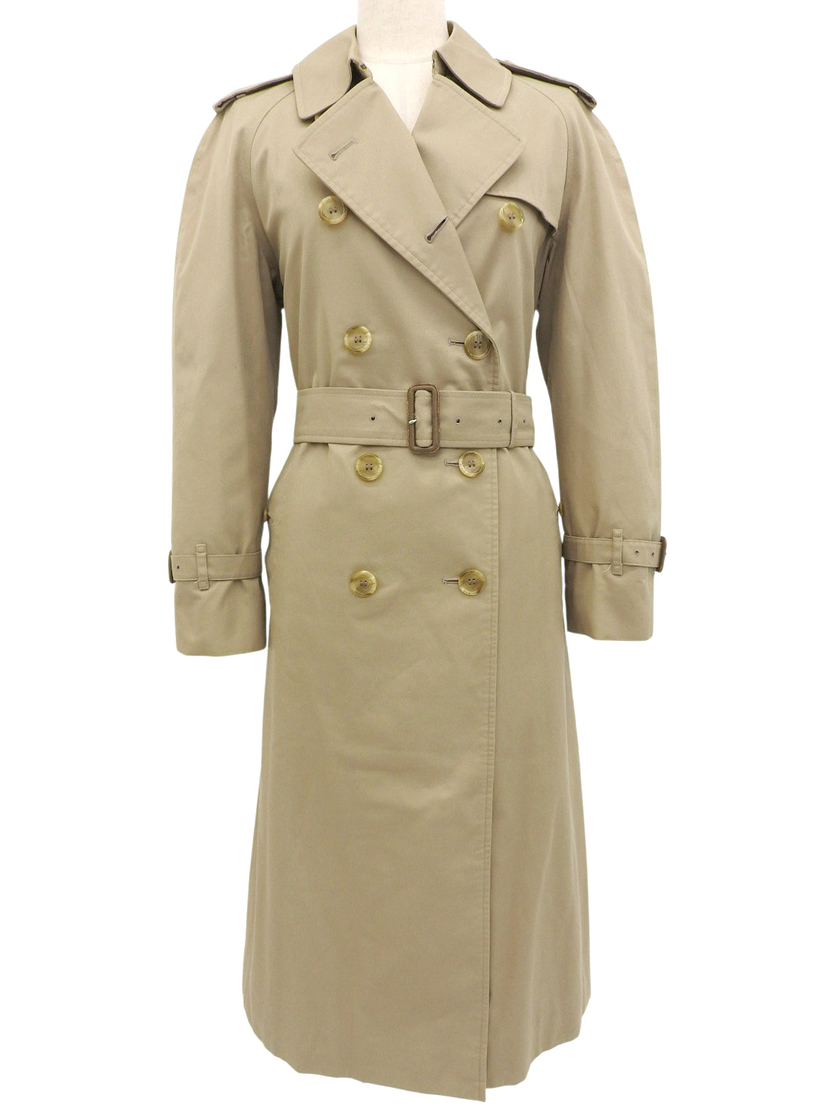 ノバチェックライニングトレンチコート ベージュ