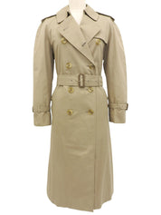 ノバチェックライニングトレンチコート ベージュ