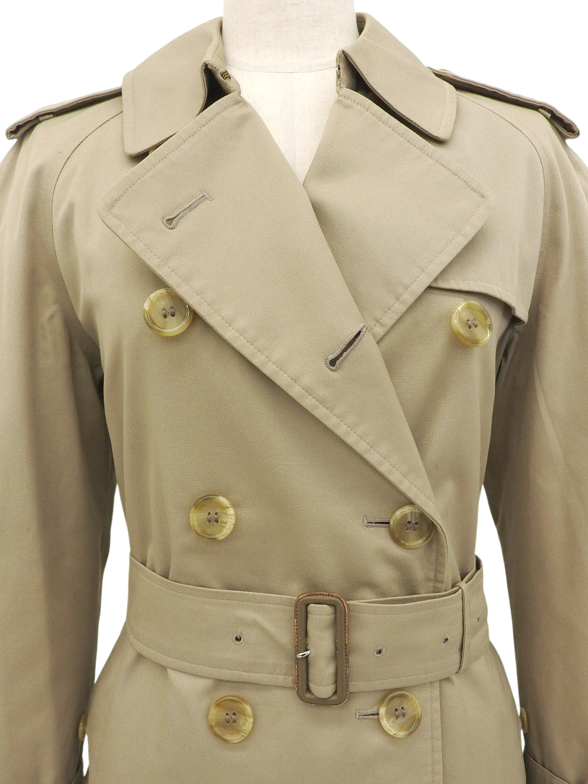 Nova Check Lining Trench Coat in Beige