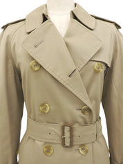 Nova Check Lining Trench Coat in Beige