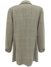 チェックパターンジャケット グレージュ