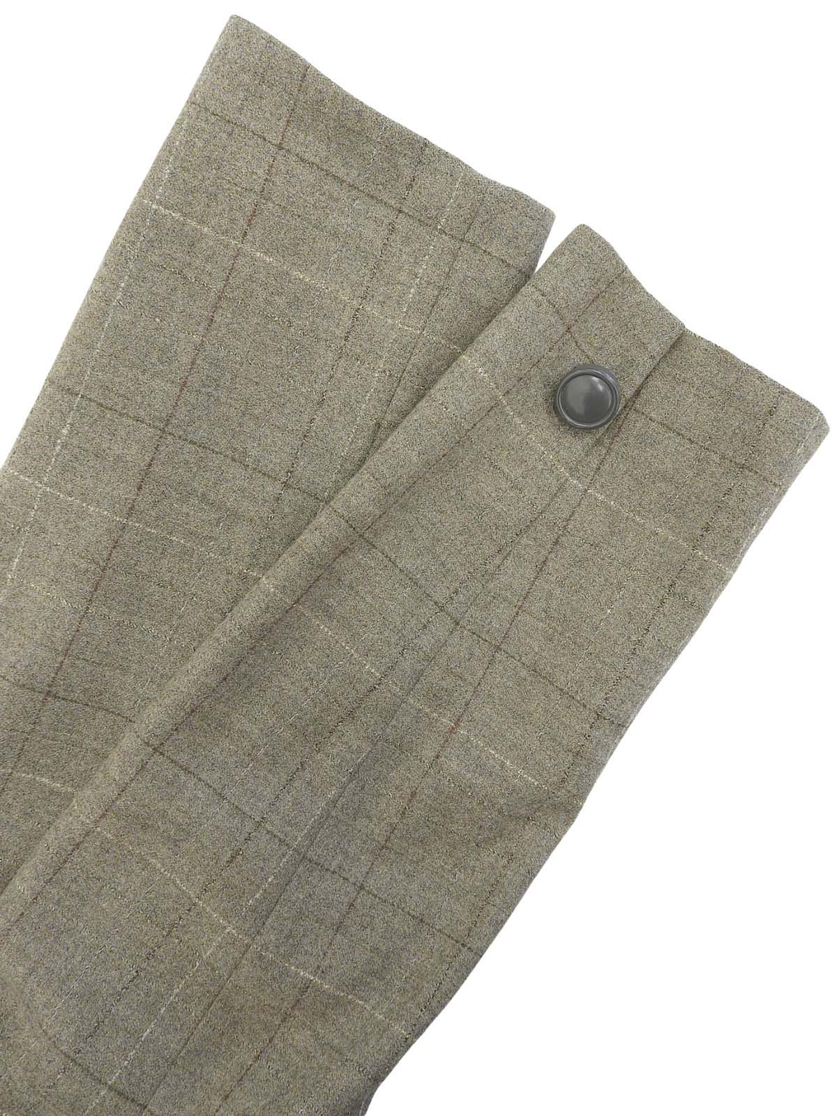 チェックパターンジャケット グレージュ