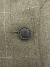 チェックパターンジャケット グレージュ