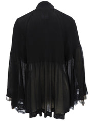 2007年製 レースシースルーポンチョカーディガン ブラック