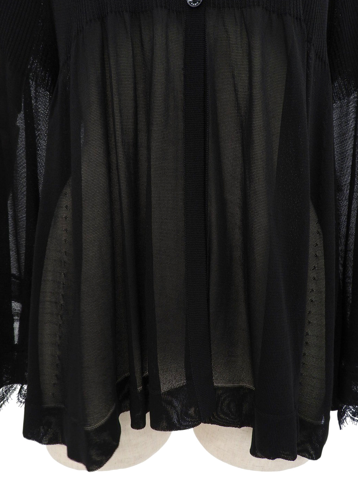 2007年製 レースシースルーポンチョカーディガン ブラック