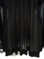 2007年製 レースシースルーポンチョカーディガン ブラック