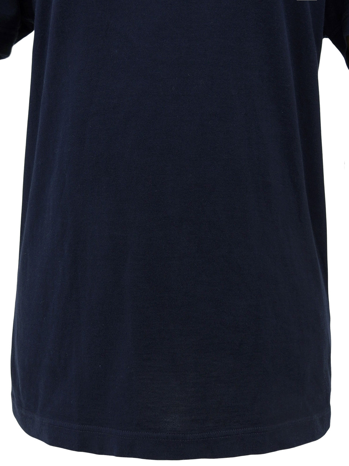 ロゴ刺繍半袖トップス ネイビー