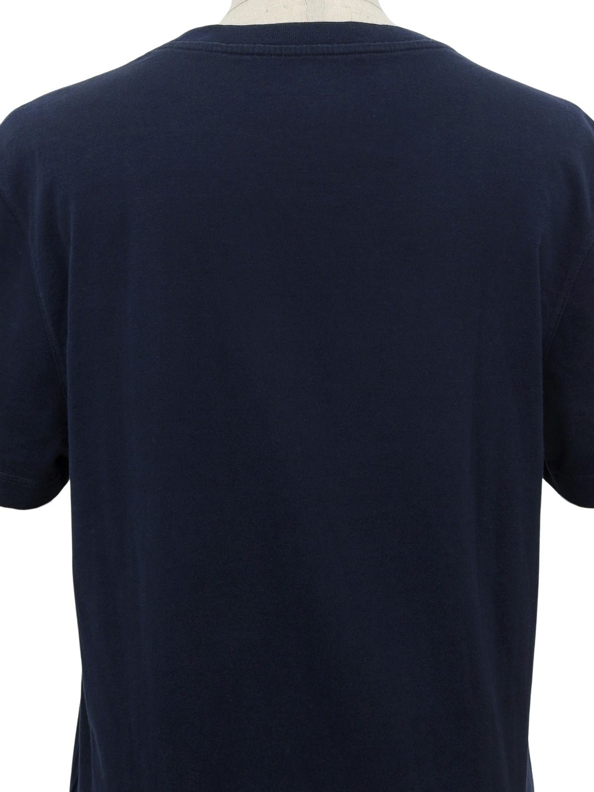 ロゴ刺繍ハーフスリーブトップス ネイビー