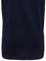 ロゴ刺繍半袖トップス ネイビー