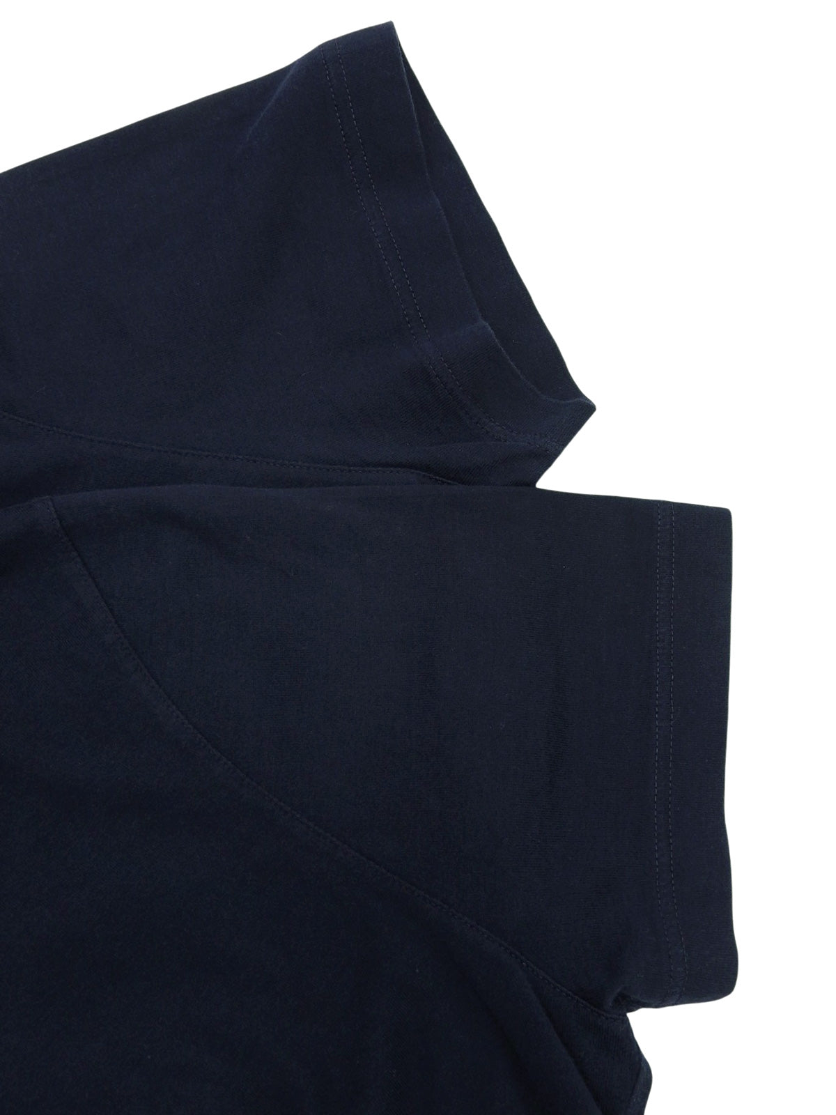 ロゴ刺繍ハーフスリーブトップス ネイビー