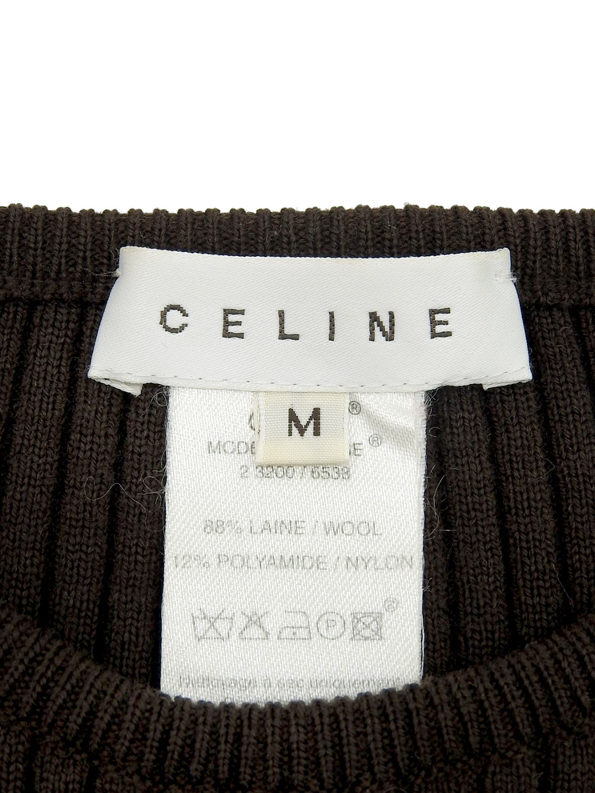 Macadam Stud Knit Top in Brown