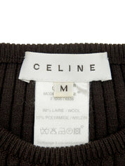 Macadam Stud Knit Top in Brown