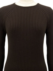 Macadam Stud Knit Top in Brown