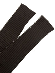 Macadam Stud Knit Top in Brown