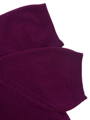 1995年製 バイカラーニット半袖トップス パープル/イエロー