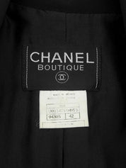 1996年製 ウールCCマークボタンセットアップ ブラック