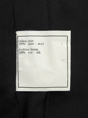 1996年製 ウールCCマークボタンセットアップ ブラック