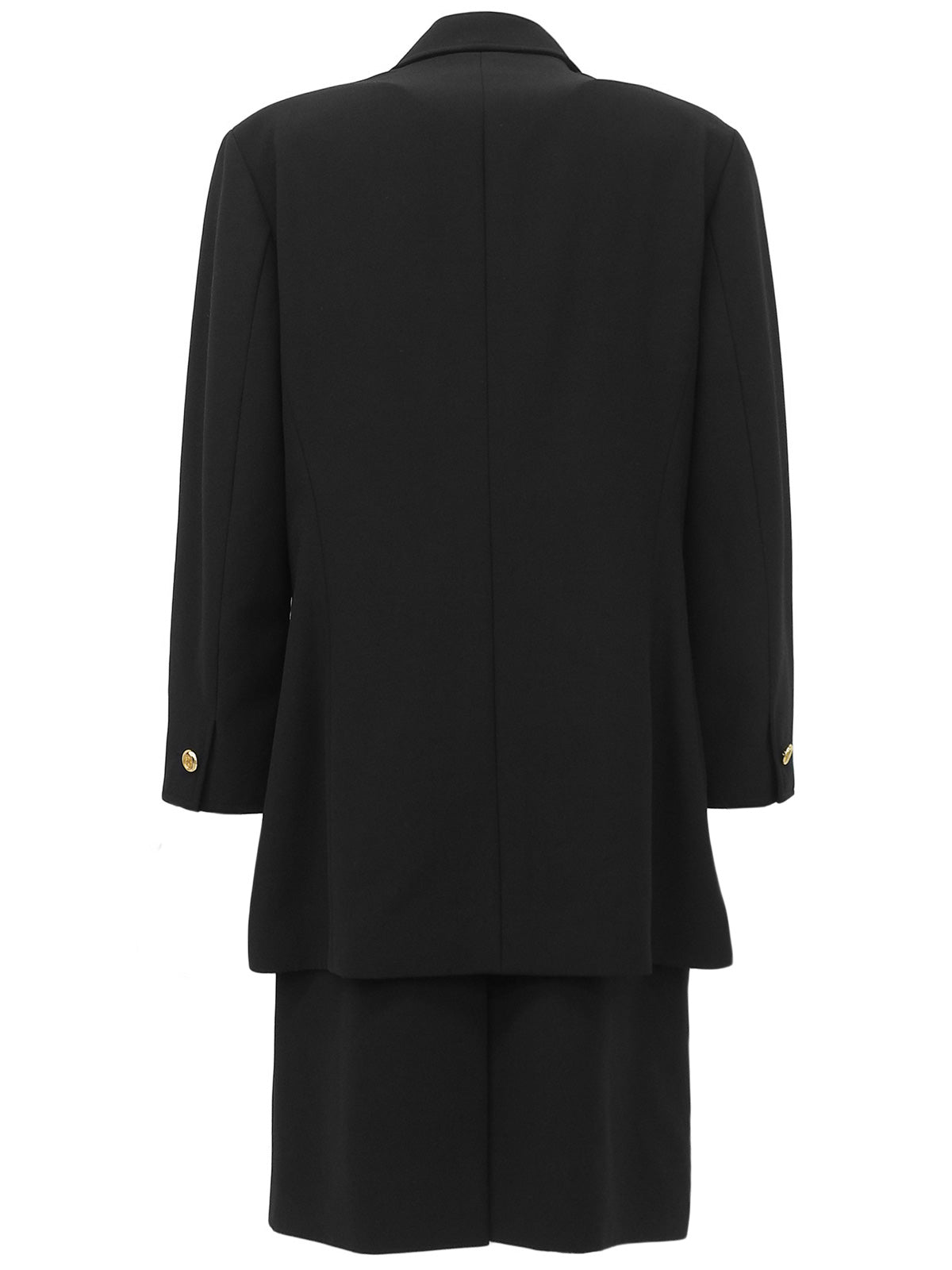 1996年製 ウールCCマークボタンセットアップ ブラック