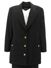 1996年製 ウールCCマークボタンセットアップ ブラック