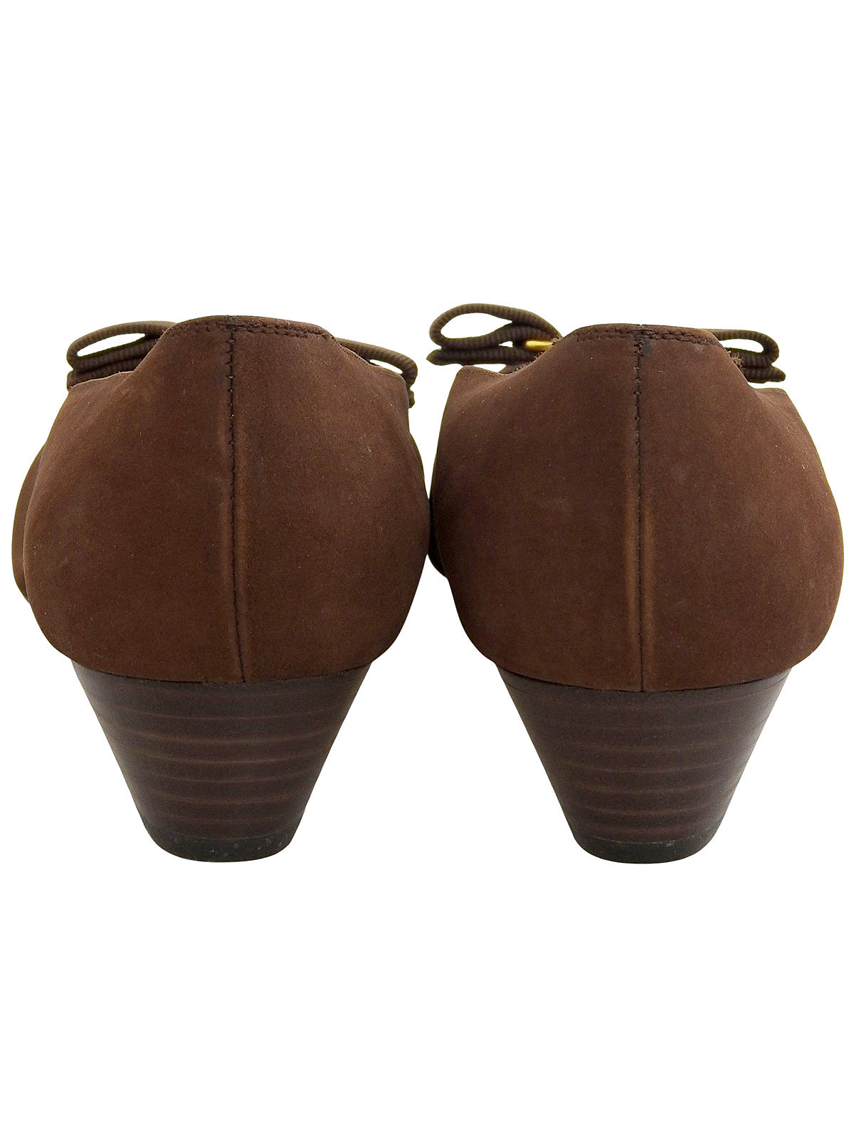 ヴァラリボンパンプス ブラウン