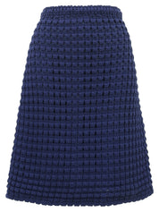 サマーニットスカート ブルー