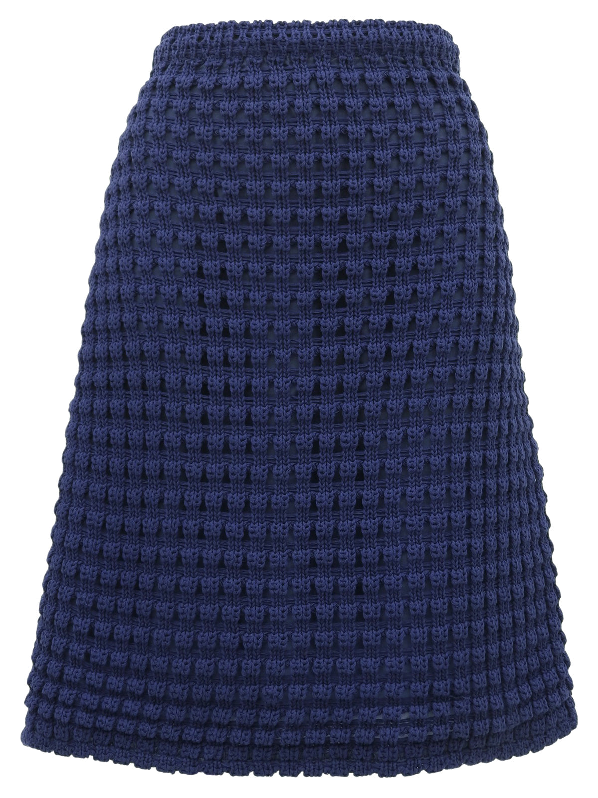 サマーニットスカート ブルー