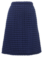 Summer Knit Skirt Blue