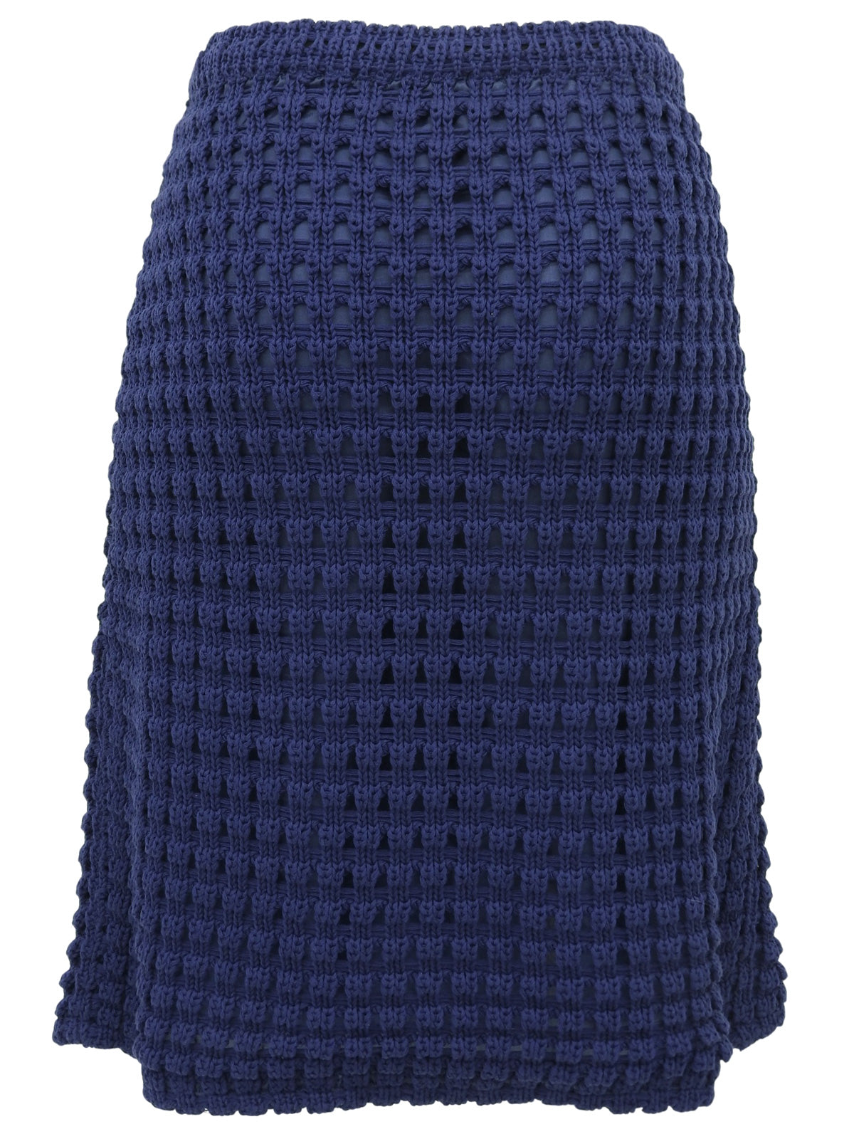 サマーニットスカート ブルー