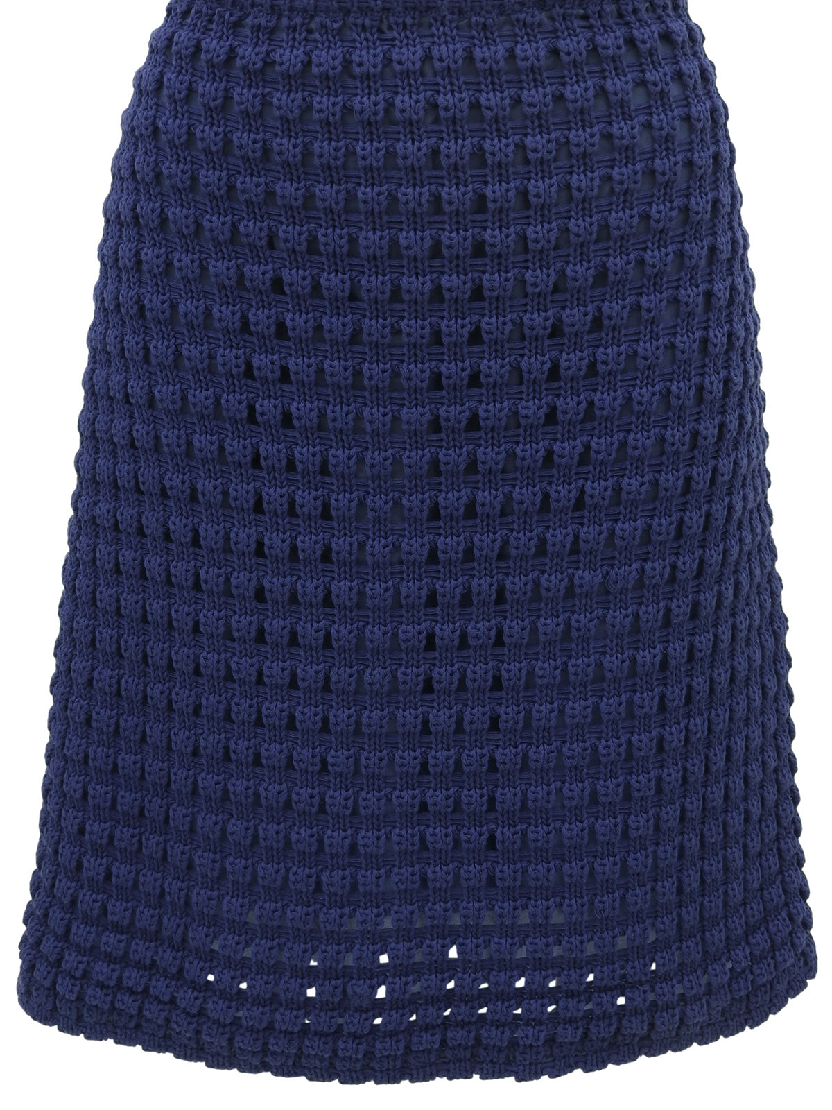 サマーニットスカート ブルー