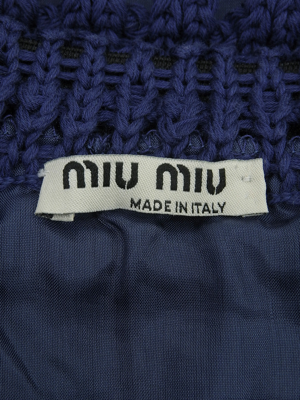 サマーニットスカート ブルー