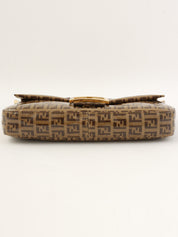 专利FF Zucchino图案妈妈桶包，米色/棕色