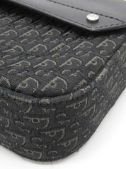 トロッターパターンストリートシックワンショルダーバッグ　ブラック