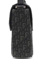 Trotter Pattern Street Chic One-Shoulder Bag in Black