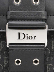 Trotter Pattern Street Chic One-Shoulder Bag in Black