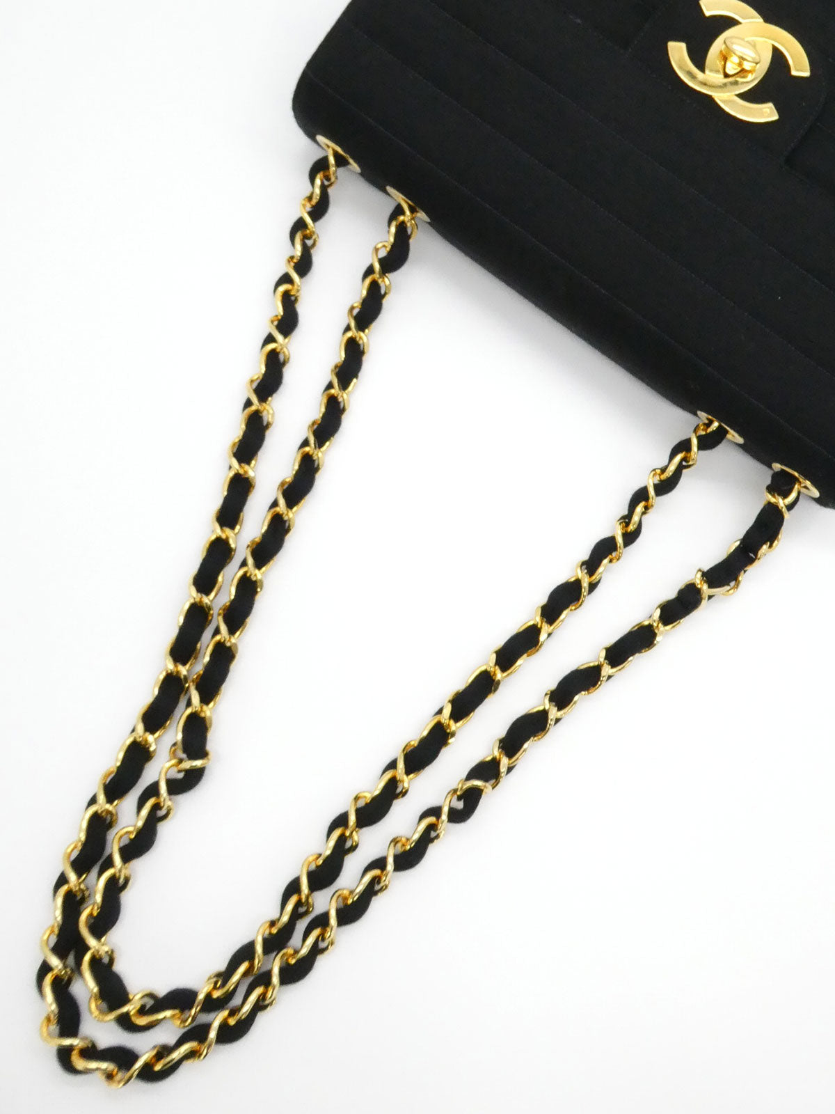 1995年頃製 コットンCCターンロックショルダーバッグ ブラック