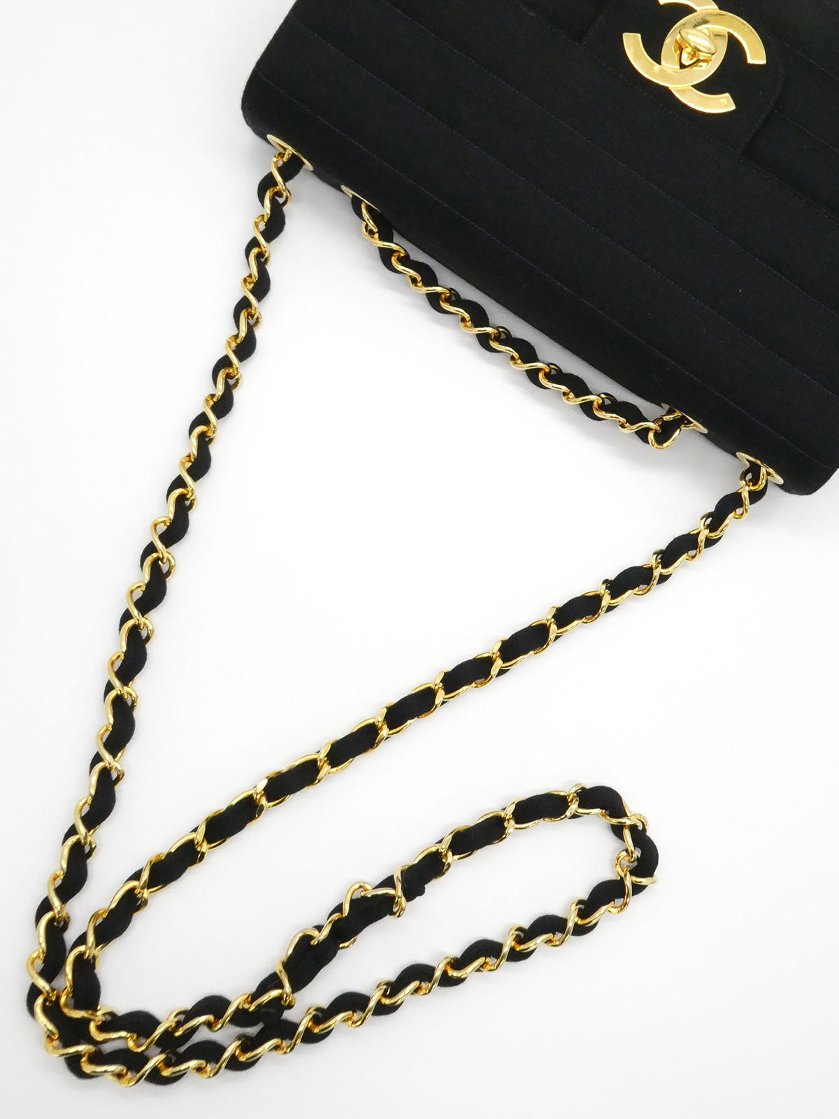 1995年頃製 コットンCCターンロックショルダーバッグ ブラック