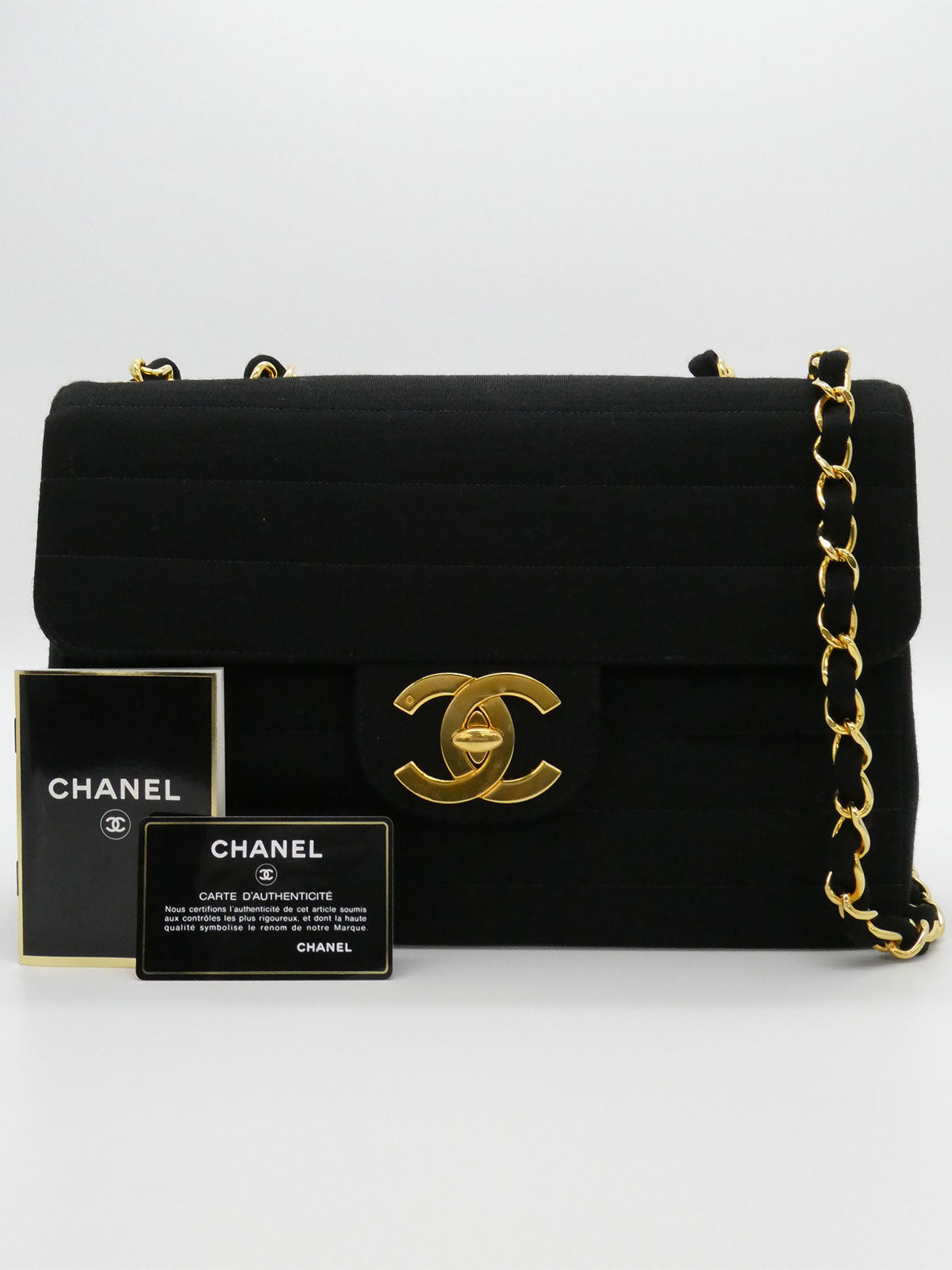 1995年頃製 コットンCCターンロックショルダーバッグ ブラック