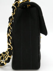 1995年頃製　コットンCCターンロックショルダーバッグ　ブラック