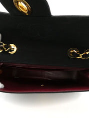 1995年頃製　コットンCCターンロックショルダーバッグ　ブラック