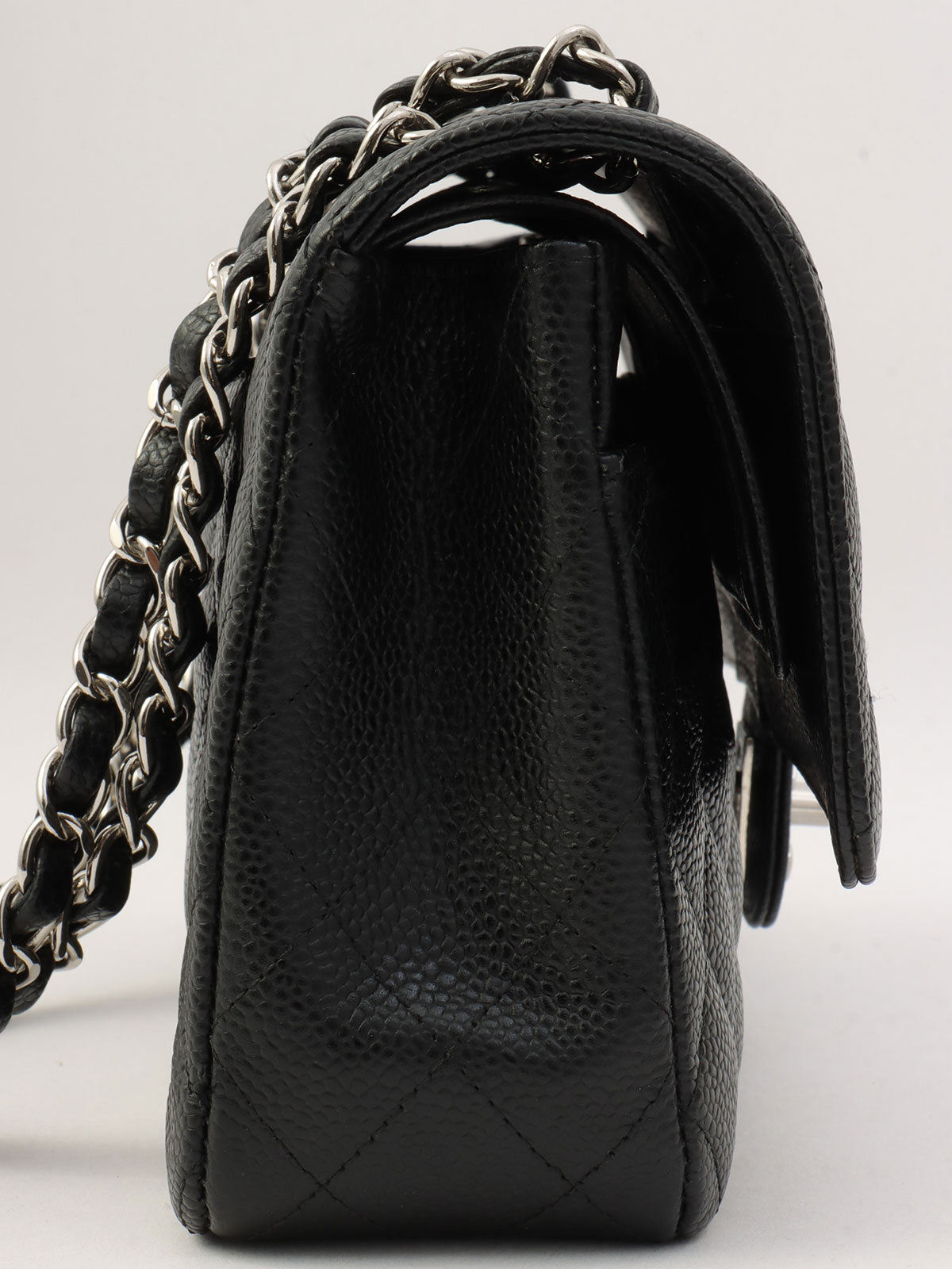 2005年頃製 クラシックフラップチェーンバッグ25cm ブラック