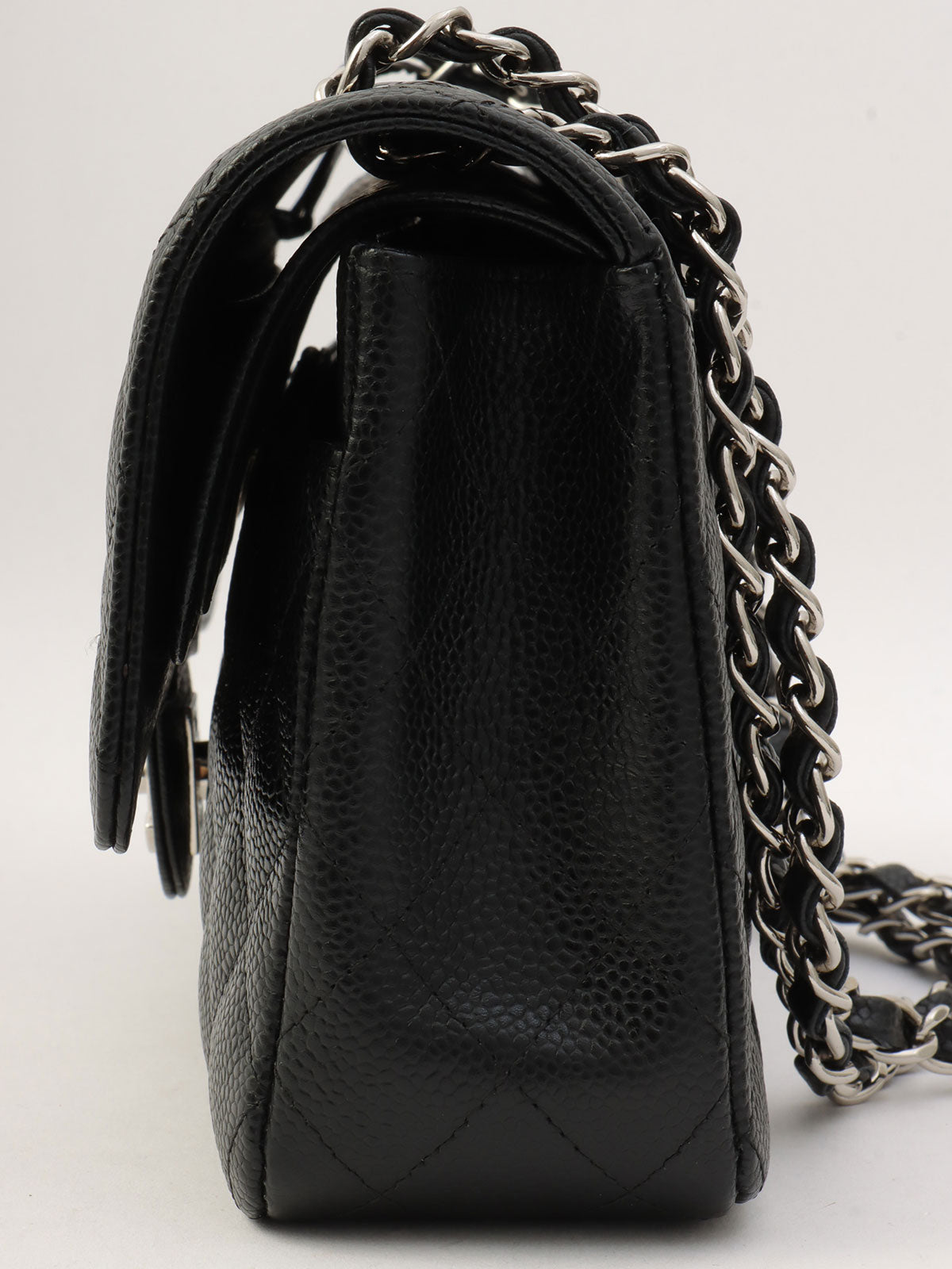 2005年頃製 クラシックフラップチェーンバッグ25cm ブラック