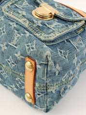 2004 Denim Monogram Baggy PM Blue